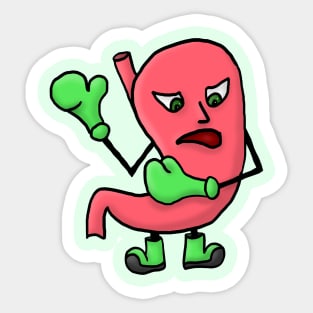 Stomach Bully Sticker